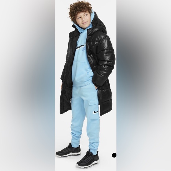 NWT NIKE LIGHT BLUE HOODIE & MATCHING JOGGERS! MSRP $120 - Picture 3 of 10